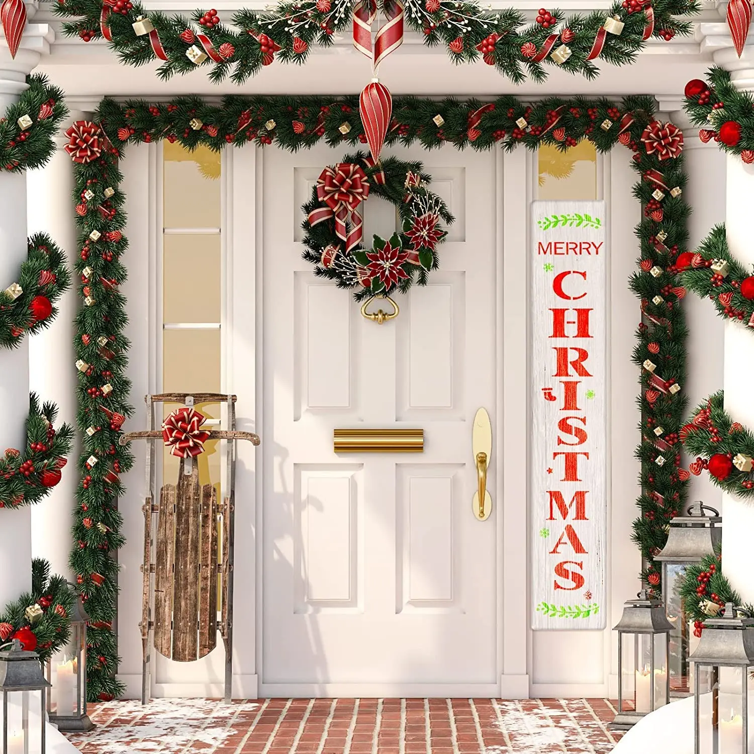 Merry Christmas Art DIY Crafts Stencils Plastic Painting Stencil