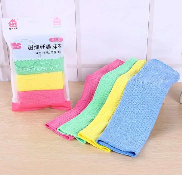 Wholesale Microfiber Dish Towels Kitchen Drying Towel Weave White Hand Towel Good for kitchen cleaning