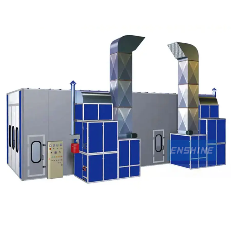 Customized paint booth for buses/automatic bus painting gas burner/bus paint cabin with CE certification