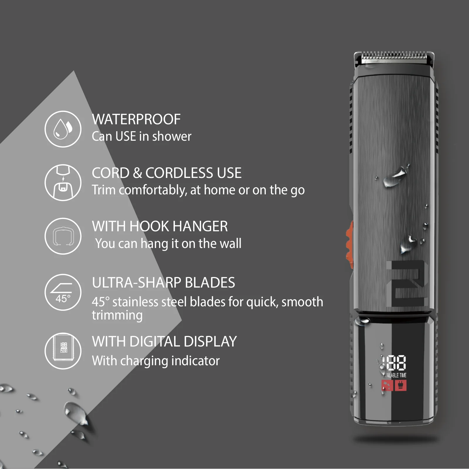 Профессиональный 14 в 1 Многофункциональный набор для ухода за бородой и телом машинка для стрижки волос в усах и носу мужские машинки для стрижки волос