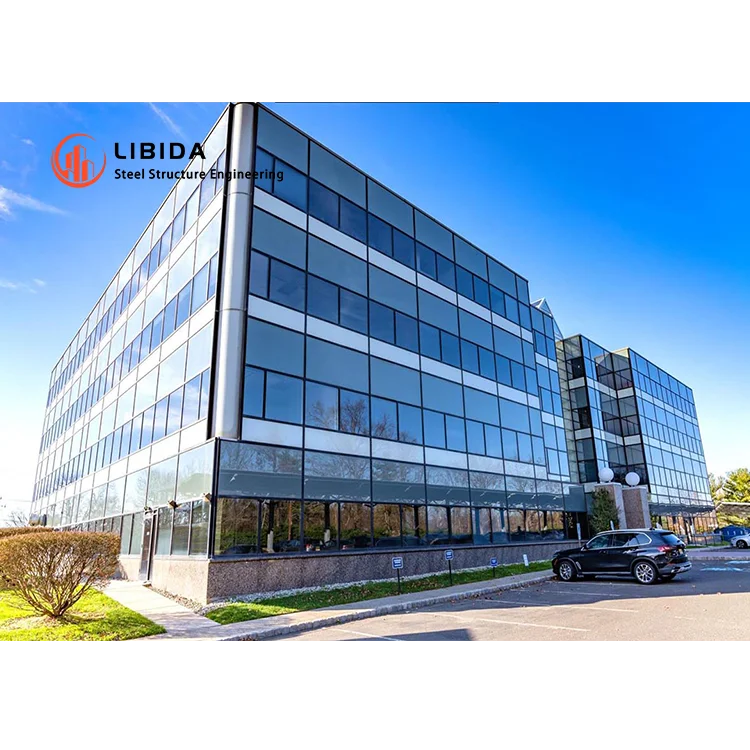 High quality Factory Price Prefabricated High Rise Steel Structure Building/modern apartment/hotel/hall with free drawing