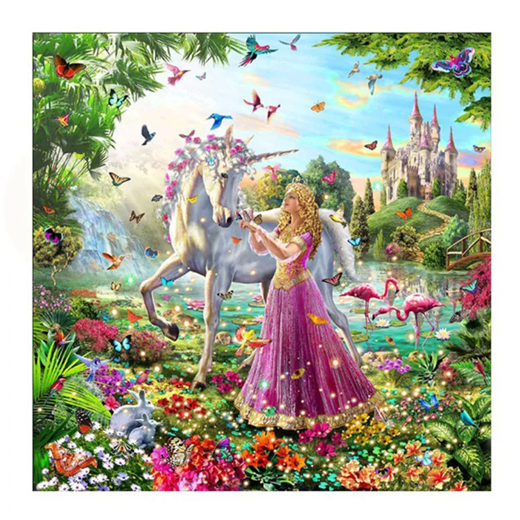 Factory direct supply trendy style 40*50cm diamond decoration wall scenery painting