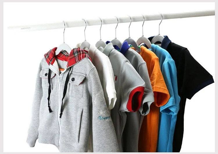 Bulk Non-Slip Thin Slim Color Plastic Clothes Dry Kid Hanger with 360 Rotating Hook