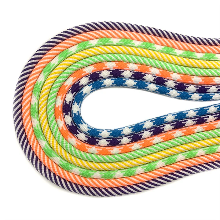 Custom Color Polyester round  filament rope drawstring with customized logo plastic bullet tips drawcord string