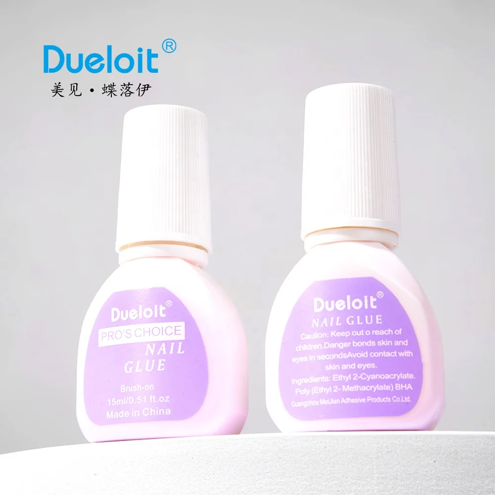 Nail Glue Wholesale Brush On nail glue for press on nails Professional Fast Drying Bond Glue Accept Custom Logo