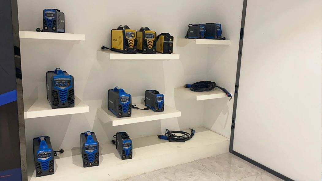 3 in 1 function portable super quality digital gasless flux core mig  mag   welding machine BLUE COLOR