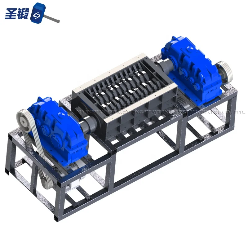 Оборудование для переработки шин от производителя, двухвальный шредер, цены на машины