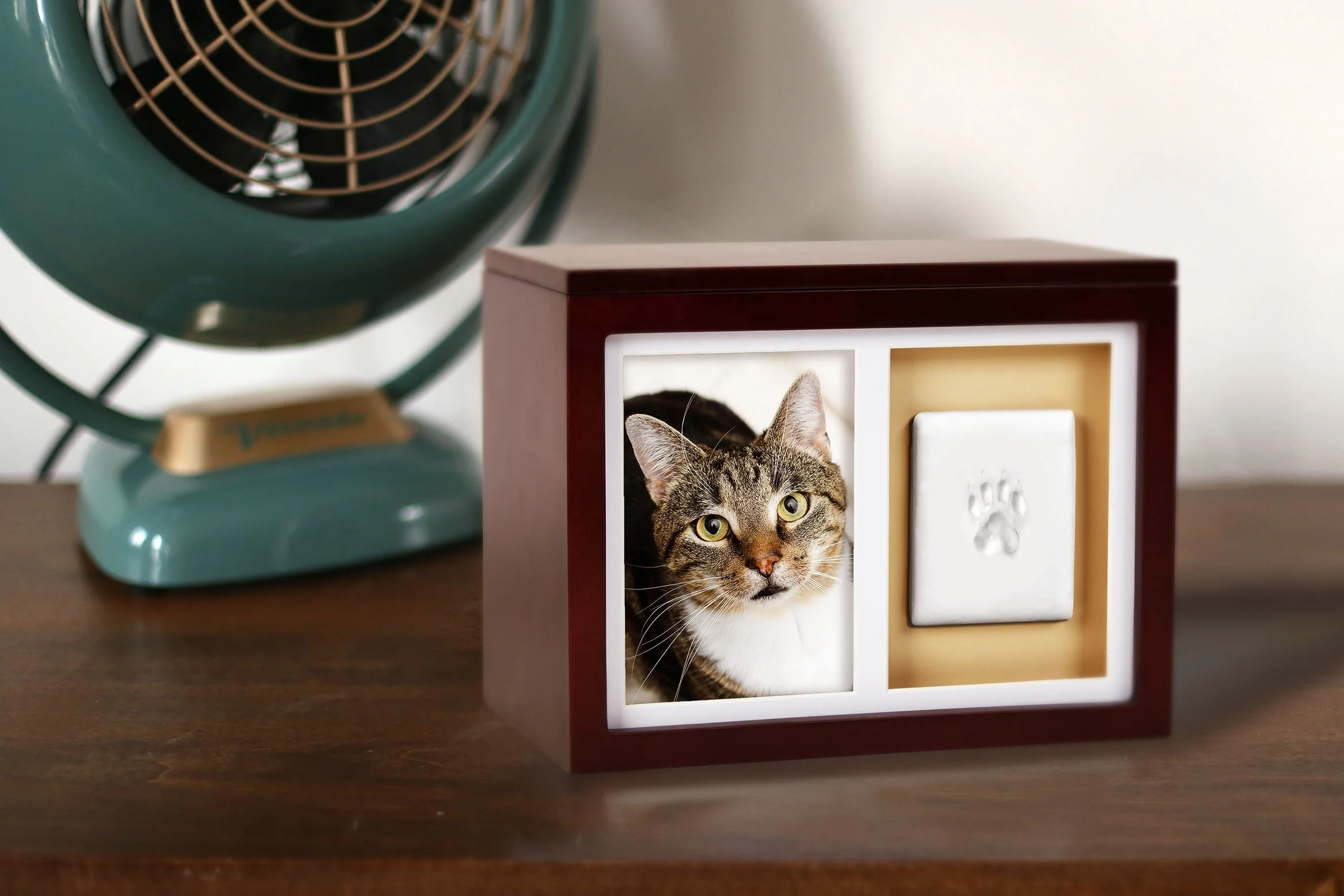 Фоторамка деревянные урны для домашних животных Кремация Cinerary Casket Caffin with Paw