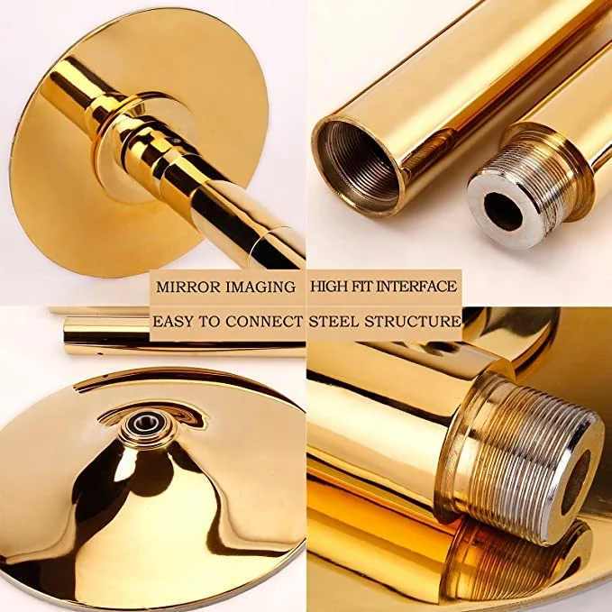 45mm Professional Spinning Golden Dance Pole For Home ,Club,Gym ,Bar
