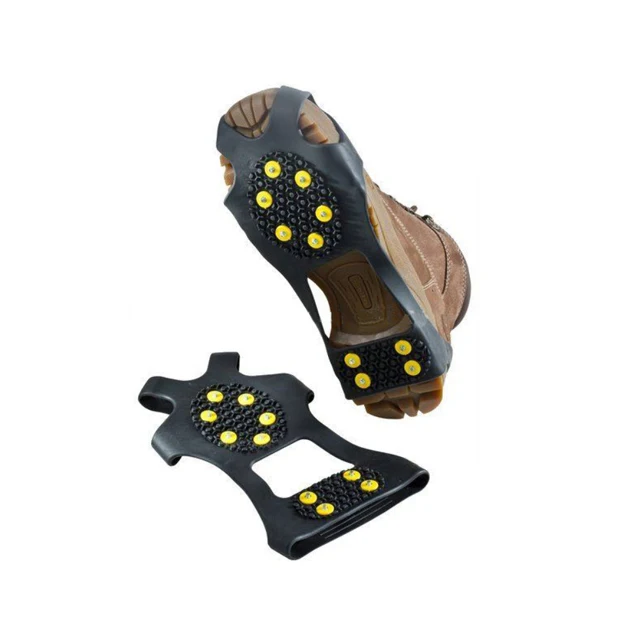 Carbide Screw 10-stud Anti Slip Snow Shoes Insoles Spikes Ice Grip Snow Anti-skate Climbing Claws