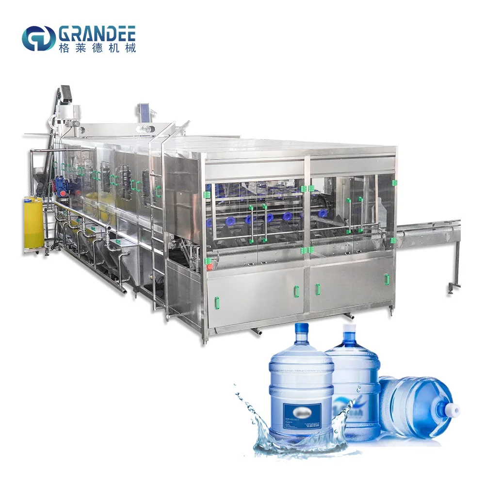 Automatic Price 20 Liter Polycarbonate Returnable Bucket 3 to 5 Gallon Bottling Water Filling Capping Machine