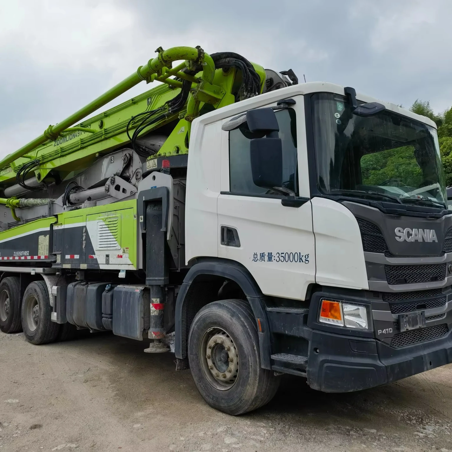 2020 Second-Hand Scania 49M Zoomlion Pump Truck Euro V Emissions Cheap Price Diesel Power Engine Motor Core Used Concrete Pumps