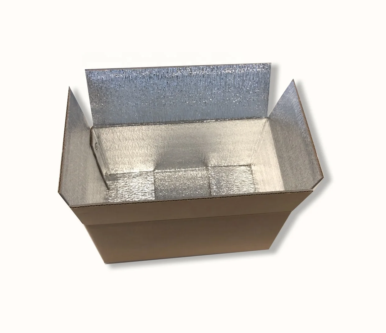 Aluminum Film Fresh Cold Chain Thermal Insulation Packaging Boxes For Vegetables Fruit Food Delivery