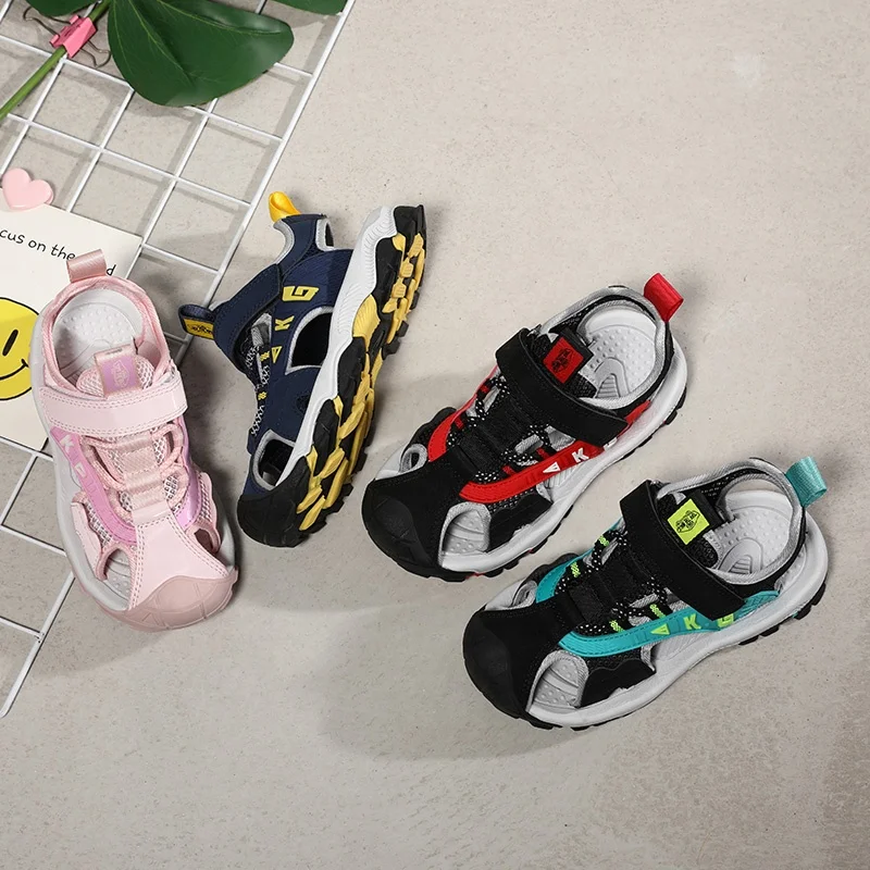 BKG бренд 2021 Новое поступление резиновые износостойкие большие дети для мальчиков и девочек Размер 27-41 детские спортивные повседневные сандалии