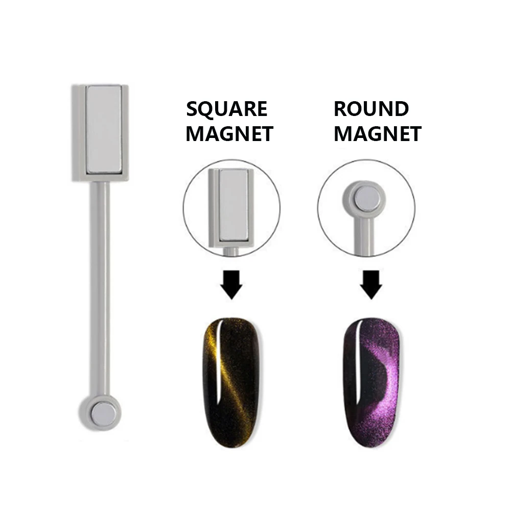 8 Styles Nail Magnetic Pens Strong Sticks Cat Eye Gel Polish Tool Set With Double Head Flower Design magnet for manicure