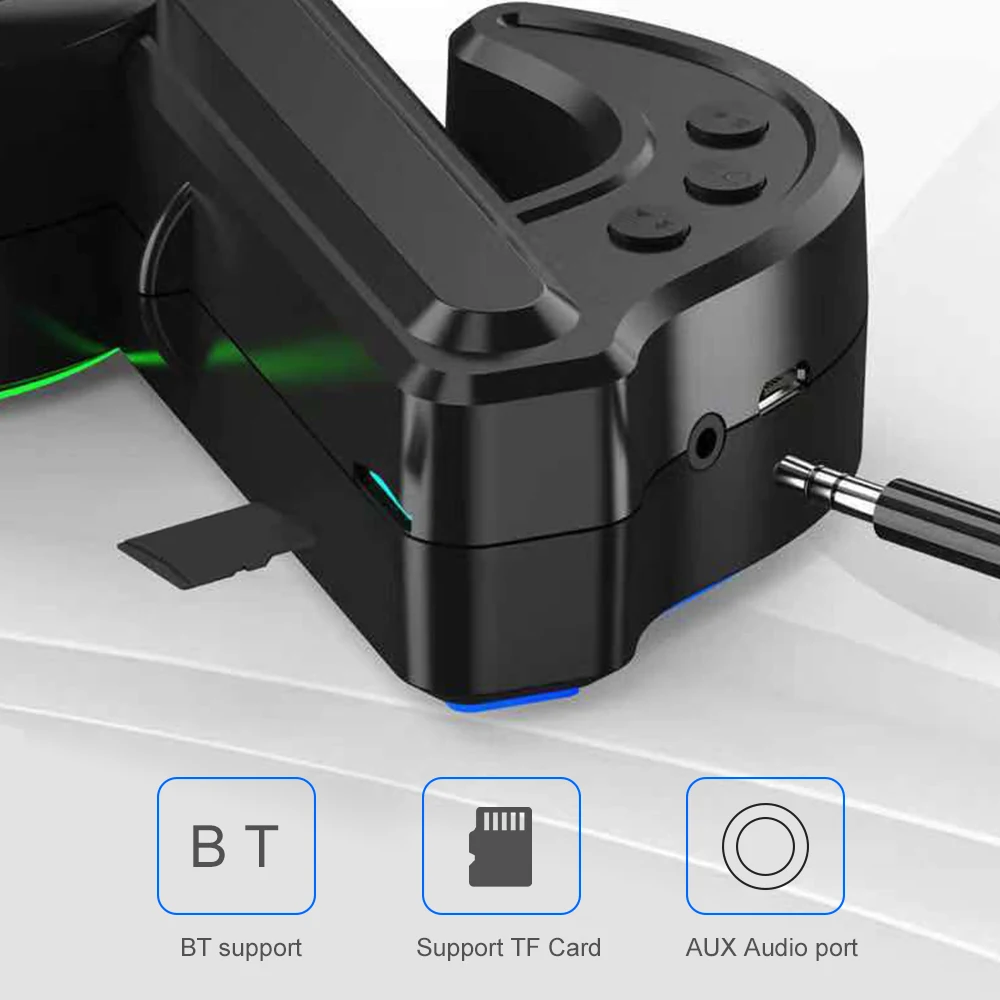 Bluetooth Portable Radio Rechargeable Loudspeaker Box RGB LED BT TF Card Mobile Phone Computer Audio Player Wireless Speaker