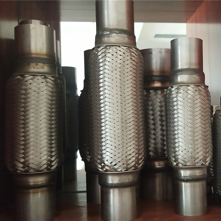 Best Price Car Catalytic Converter Exhaust Flex Pipe Stainless steel flexible bellow connector with braid