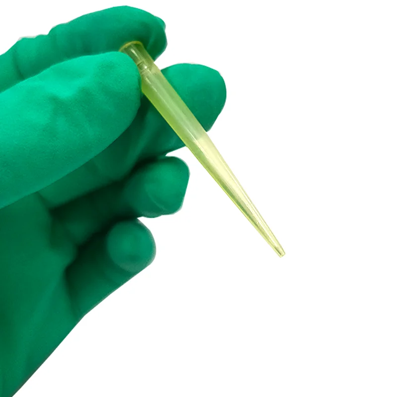 Wholesale laboratory supplies yellow color 100ul pipette tips