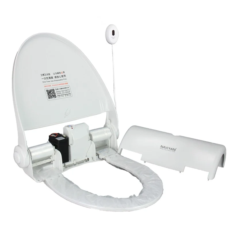 Factory direct selling one-time sexy non-contact automatic membrane changing intelligent toilet seat cover toilet seat ring