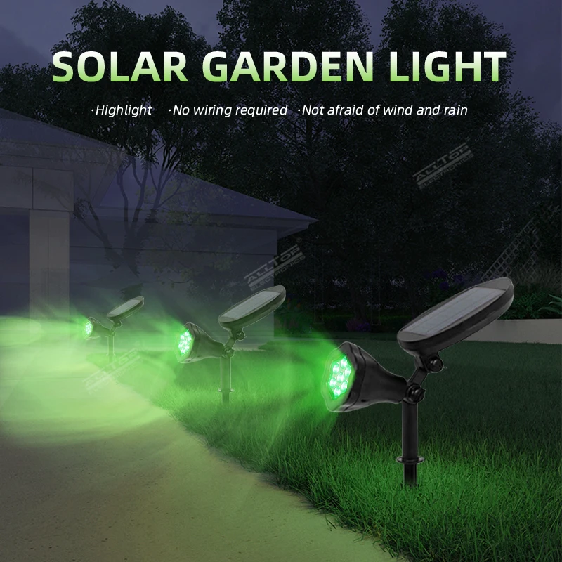 ALLTOP China Wholesale RGB 7w IP65 Waterproof Outdoor Landscape Lawn LED Solar Garden Lamp