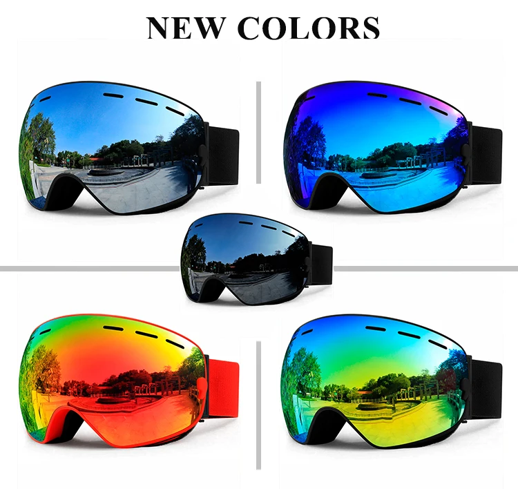 Factory Ready to Ship Cheap Price Blue Ski Goggles Glasses Polarized Googles Snow