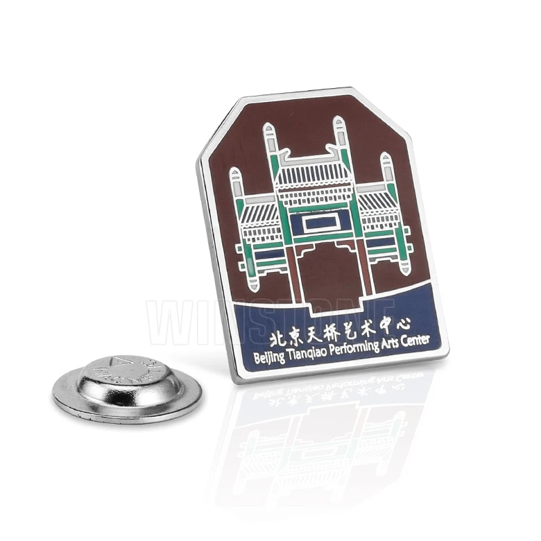 Custom Metal Die Struck Hard Enamel Magnetic Lapel Pins for Business Promotion Event
