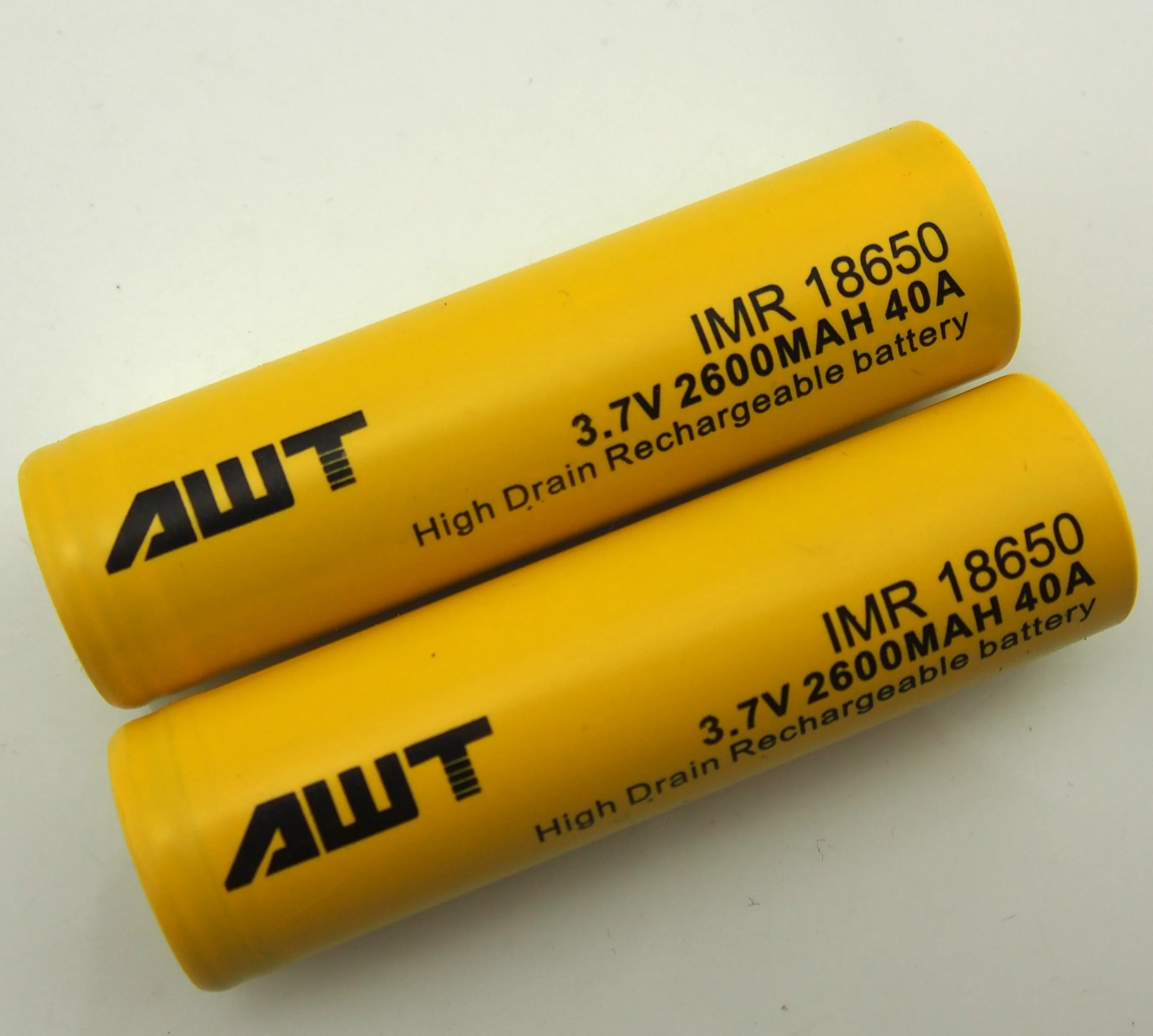 Aweite wide application best quality 100% original 18650 2600mah 40A 18650 3.65v 2150mah battery 18650 battery 3.7v 25a