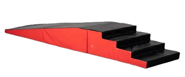 Gymnastics Incline And Step Mat Combo Handstand Obstacle Hand Stand Walk Ramp with Stairs