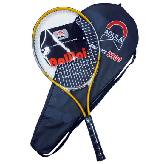 Professional Aluminium Alloy Tennis Racket Customized Logo Tennis Rackets With Carry Bag