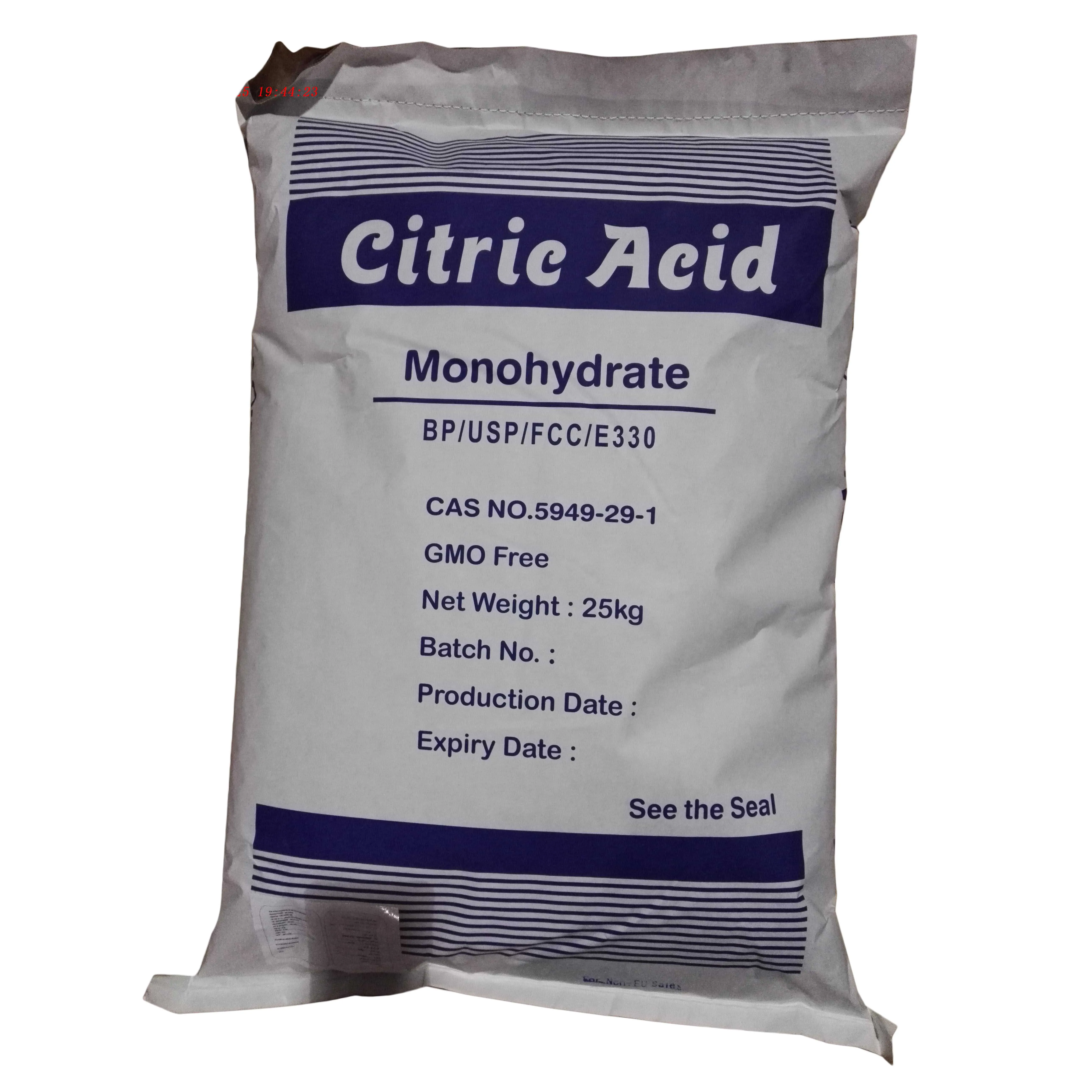 China Citric Acid Monohydrate Food Grade with low price CAS 5949-29-1