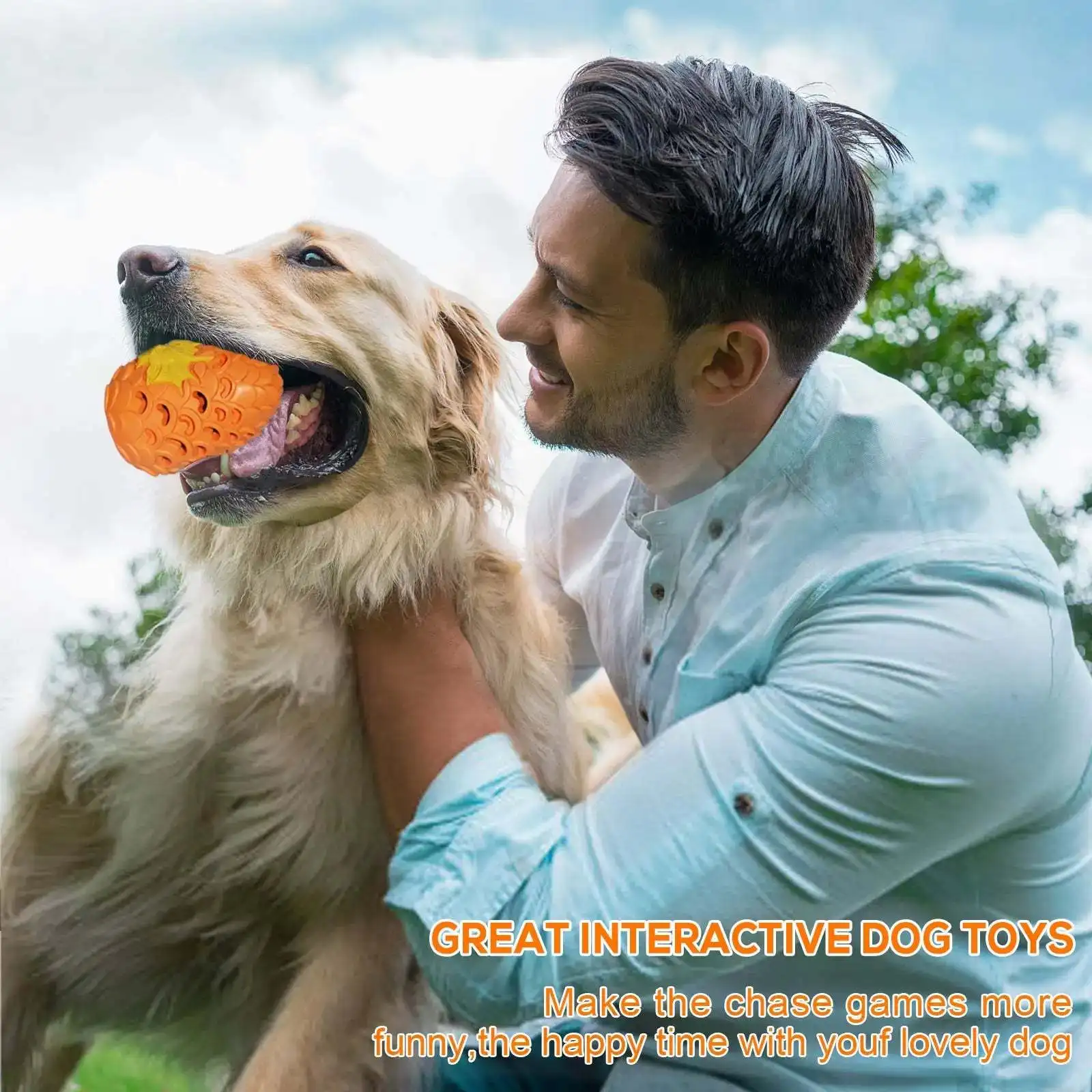 Eco Friendly Materials Dragon Egg Shape Super Indestructible Bite Resistant Food Grade Natural Rubber Pet Dog Chew Toys