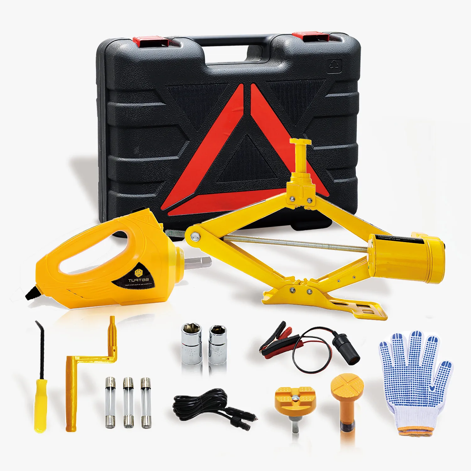 High Quality CE ISO Manufacturer 3T 12V Mini Portable Easing Changing Tire Tools Electric Powered Screw Scissor Car Jack for OEM