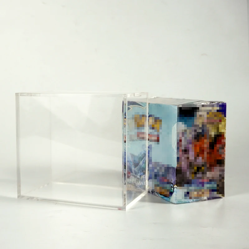 Wholesale Pokemoned Booster Box Acrylic Display case with Magnetic Lid