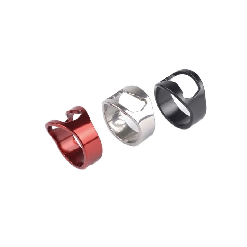
Popular 05 Multi-function Beer Bottle Opener Diameter 22mm Stainless Steel Colorful Ring-Shape Opener 