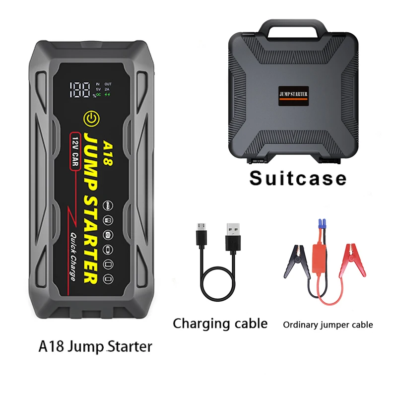 12V  Lithium Battery Car Jump Starter 10000/16000/20000mAh Jump Starter Auto Emergency Booster Portable Jump Starter