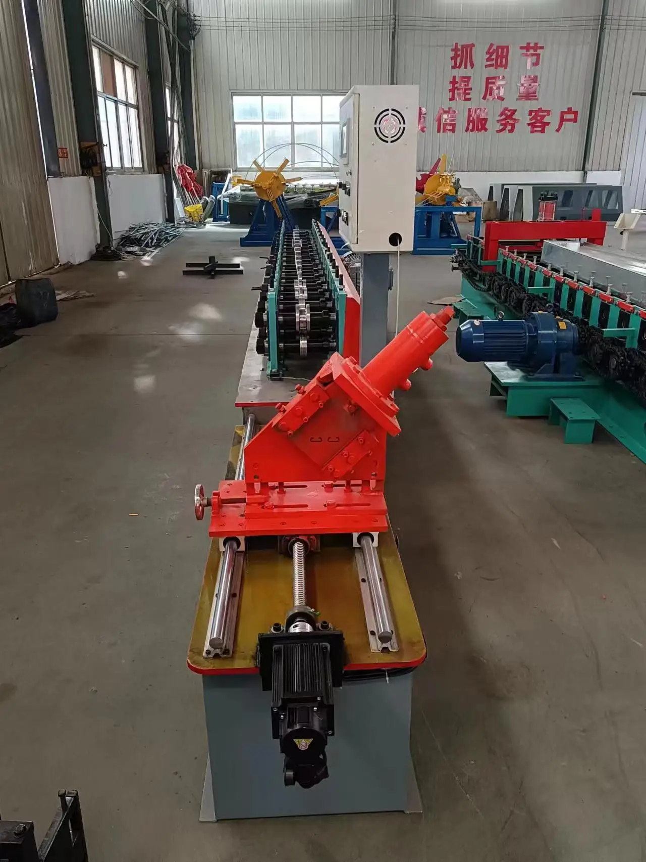16 Manufacture High Quality Automatic C Slotted Channel For Greenhouse Cold Roll Forming Machine