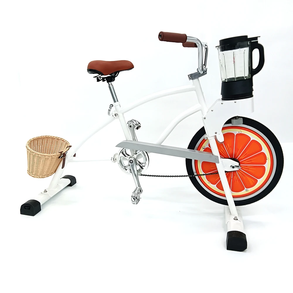 EXI Bicycle Machines Blue Profession Engine Spinning Fixed Gear Party Bicycles With Blender