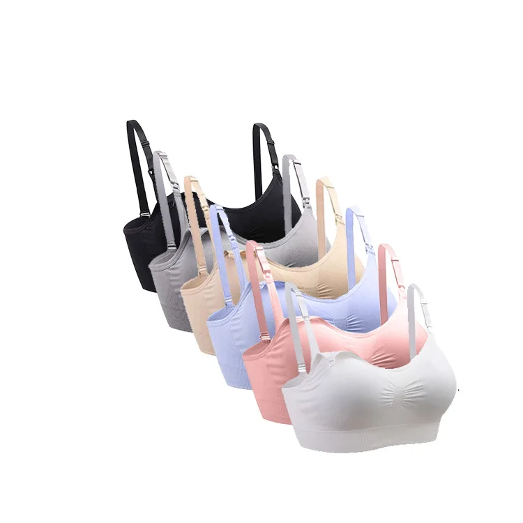 Seamless nursing sports bra motherhood maternity bra breathable pregnant women breastfeeding bra