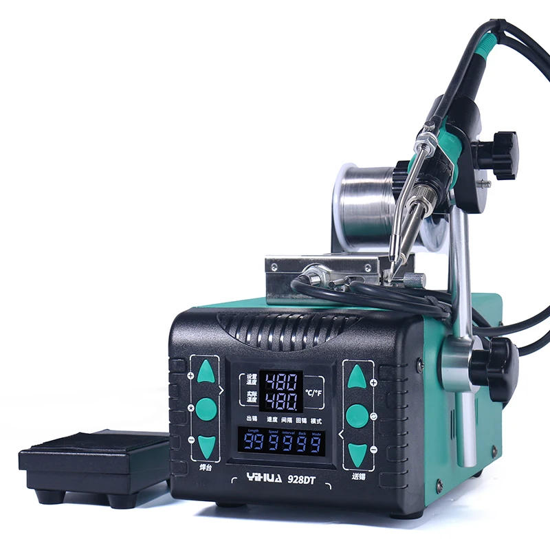 YIHUA 928DT anti static lead free rework station foot operate tin auto soldering iron constant temperature soldering station