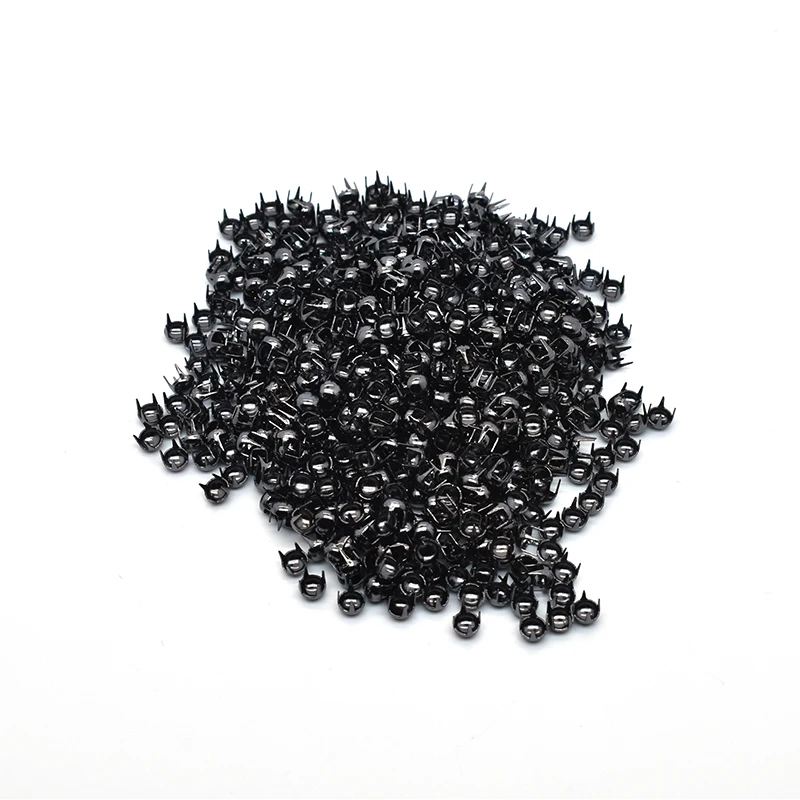 2-10mm brass copper claw studs nails rivet iron metal round mushroom  dome head four claw nails for bag leather belt