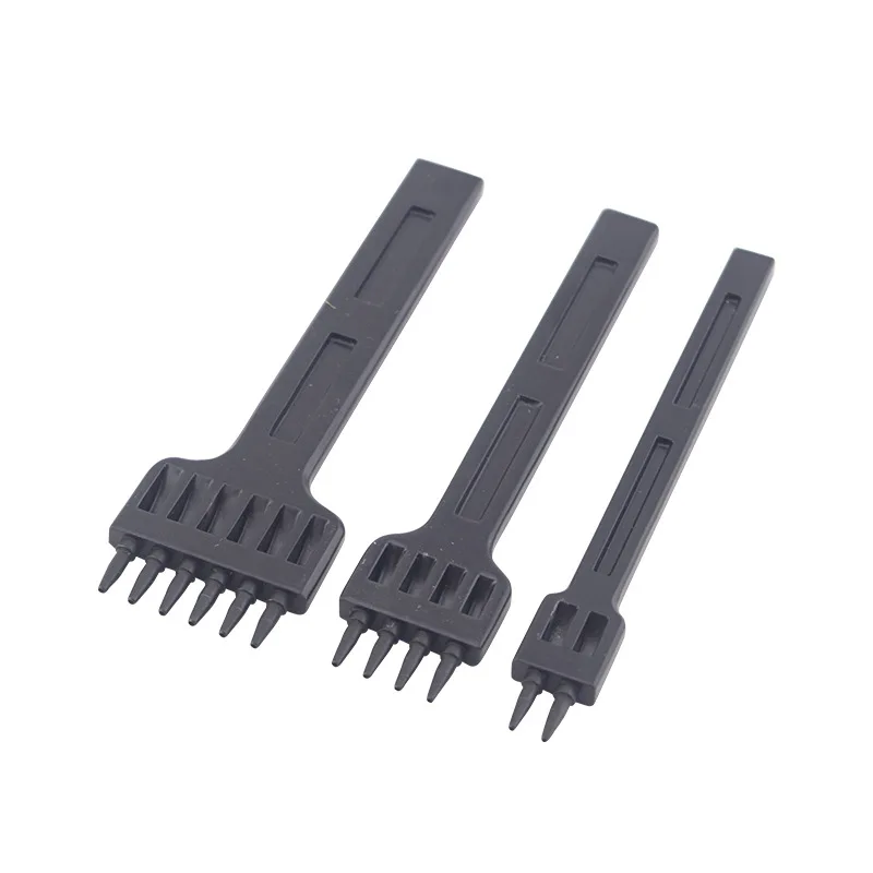 4mm Spacing leather hole punches DIY Hand Perforated Round Stitching Punch Tools 2/4/6/Hole Cut Leather Punching Tool