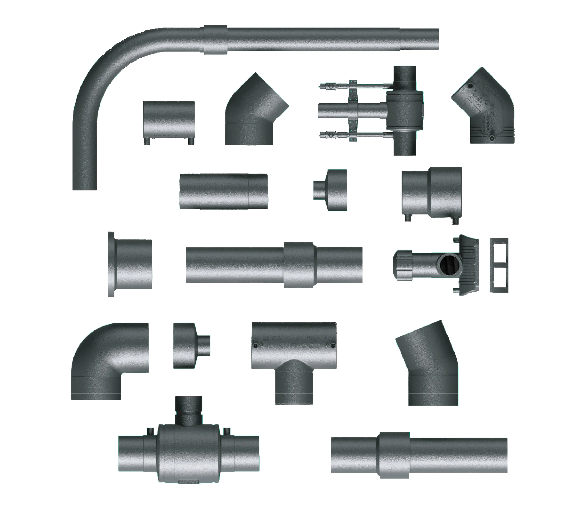 LIANDA Supplier HDPE PE-Steel Adapter Ball Valve Electrofusion Fittings Butt fusion Fittings For Natural gas and Water supply