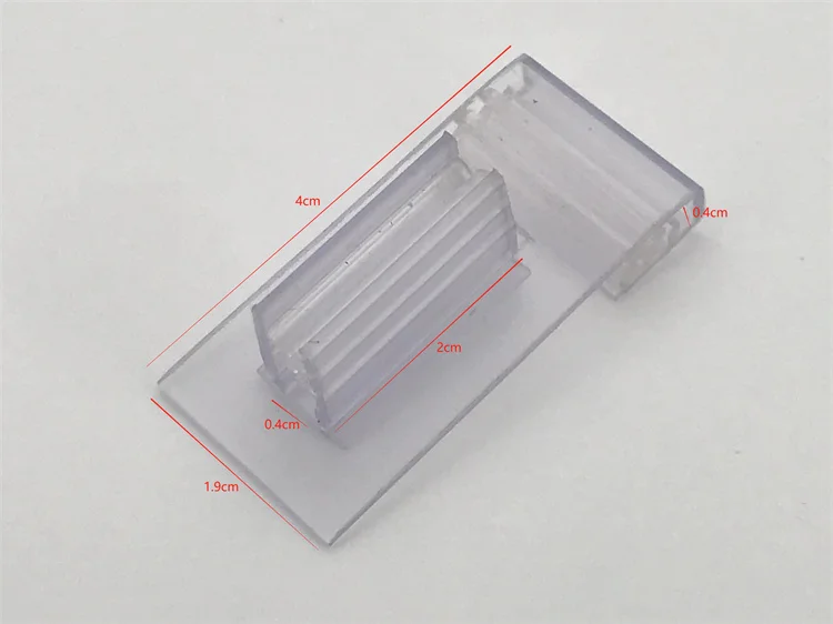 Transparent custom color pvc soft tooth clip label holder label holder plastic data strip