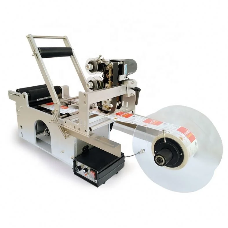 Semi-Automatic Machine for applying labels round bottle with new design low price