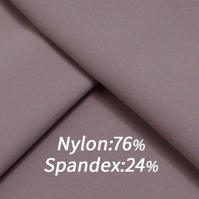 A3455 Custom Supplier Soft Knit Dry Fit 180gsm 76 Nylon Polyamide Elastane 24 Spandex Fabric For Seamless Yoga Leggings