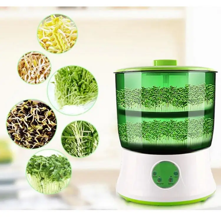 Best Selling 110V Automatic Smart Bean Sprout making growing machine for home Double Layer Bean Sprout Machine