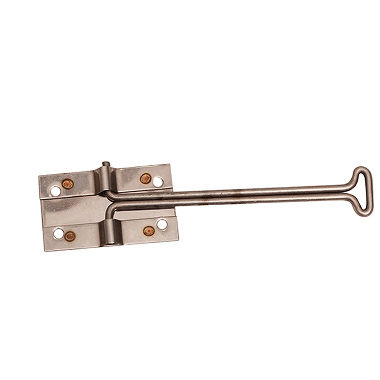 304 SS mirror polishing hold back hook retaining spring door holder for truck container door