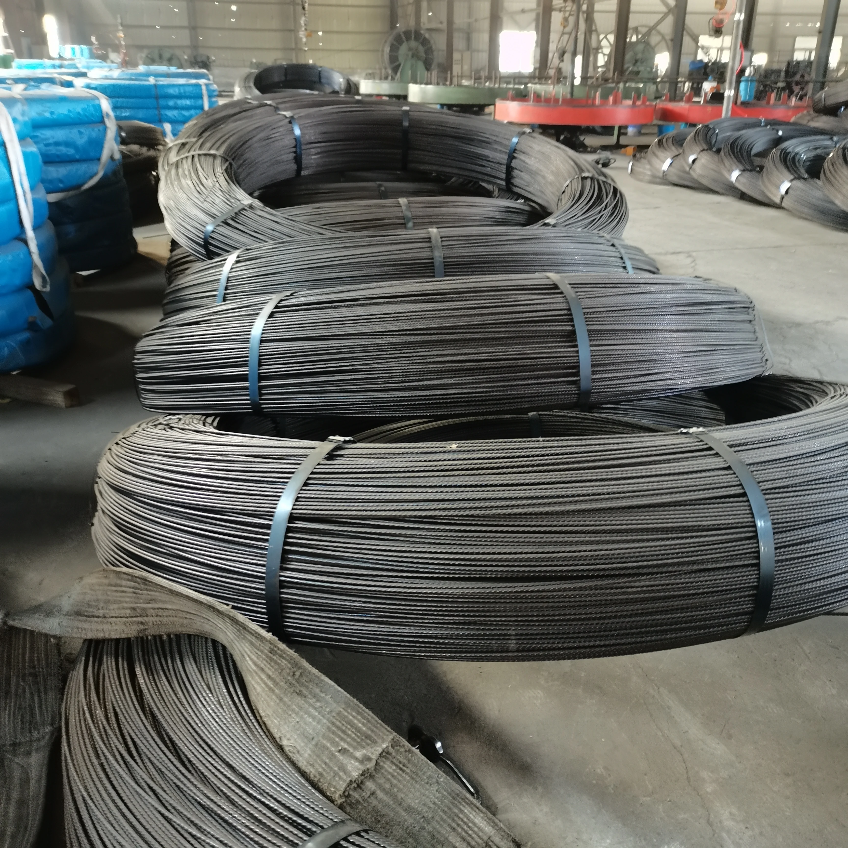 77b 82b 3mm 7mm 1570 MPa 1670MPa High Carbon 7 Wires Prestressing PC High Tensile Steel Strand Wire
