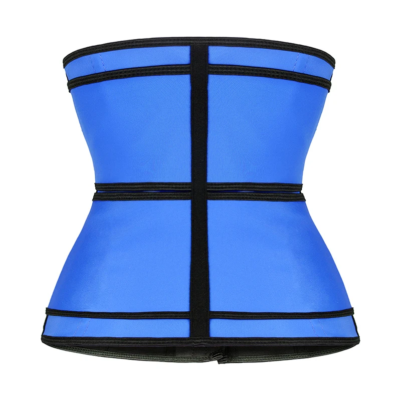 OEM Breathable/QUICK DRY Body Shaper Tummy Control Double Belt 9 Steel Bone Latex Waist Trainer Corset