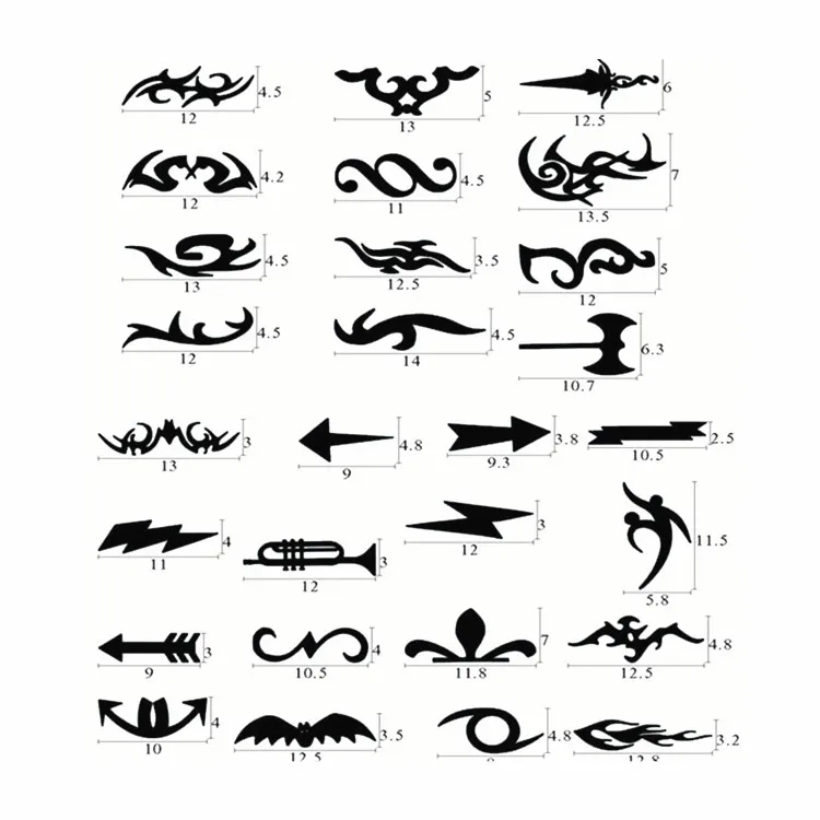 The most popular Hair Tattoo Template Hair Trimmer Stencils Pattern DIY Barber Tool